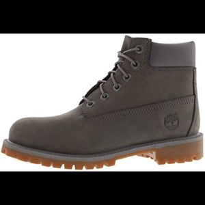 Juniors grey 6in Premium Timberland boots size 5.5